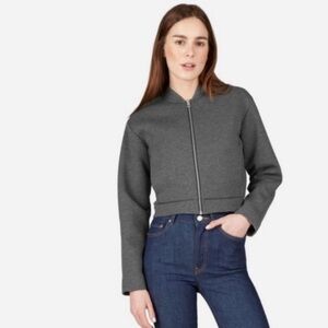 Everlane The Street Fleece Cropped Bomber